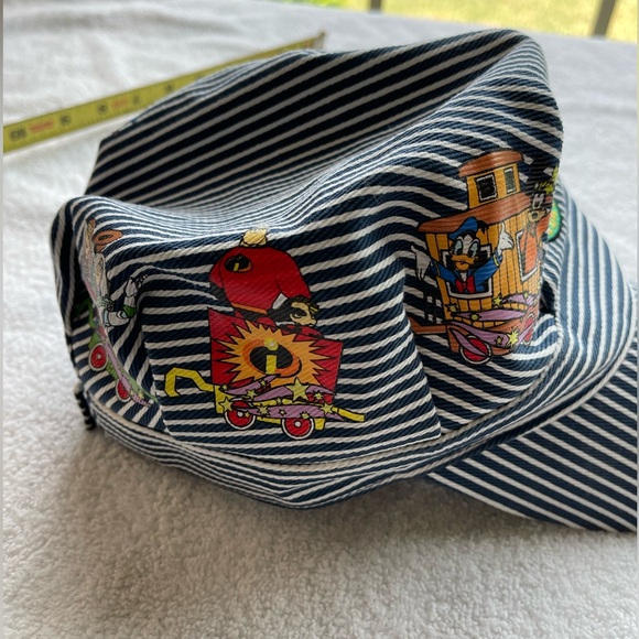 Walt Disney World /  Railroad Train Hat / Toddler
Size Pixar Disney Blue Stripe - Picture 4 of 7